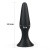 LoveToy Lure Me Large Anal Plug - силиконовая анальная пробка, 12.5х3 см (чёрный)